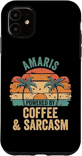 iPhone 11 AMARIS Vibes Only Cute Retro Girls AMARIS Name Case