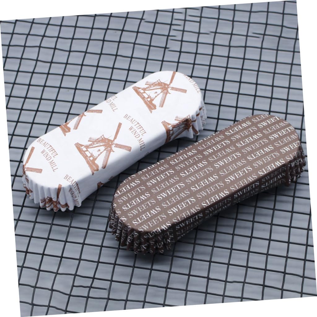 HEMOTON 600 Pezzi vassoio del pane tortiera di carta per cupcake fodera per cupcake di carta teglie da forno teglia pirottini di carta per cupcake fodere per torte mini carta da torta