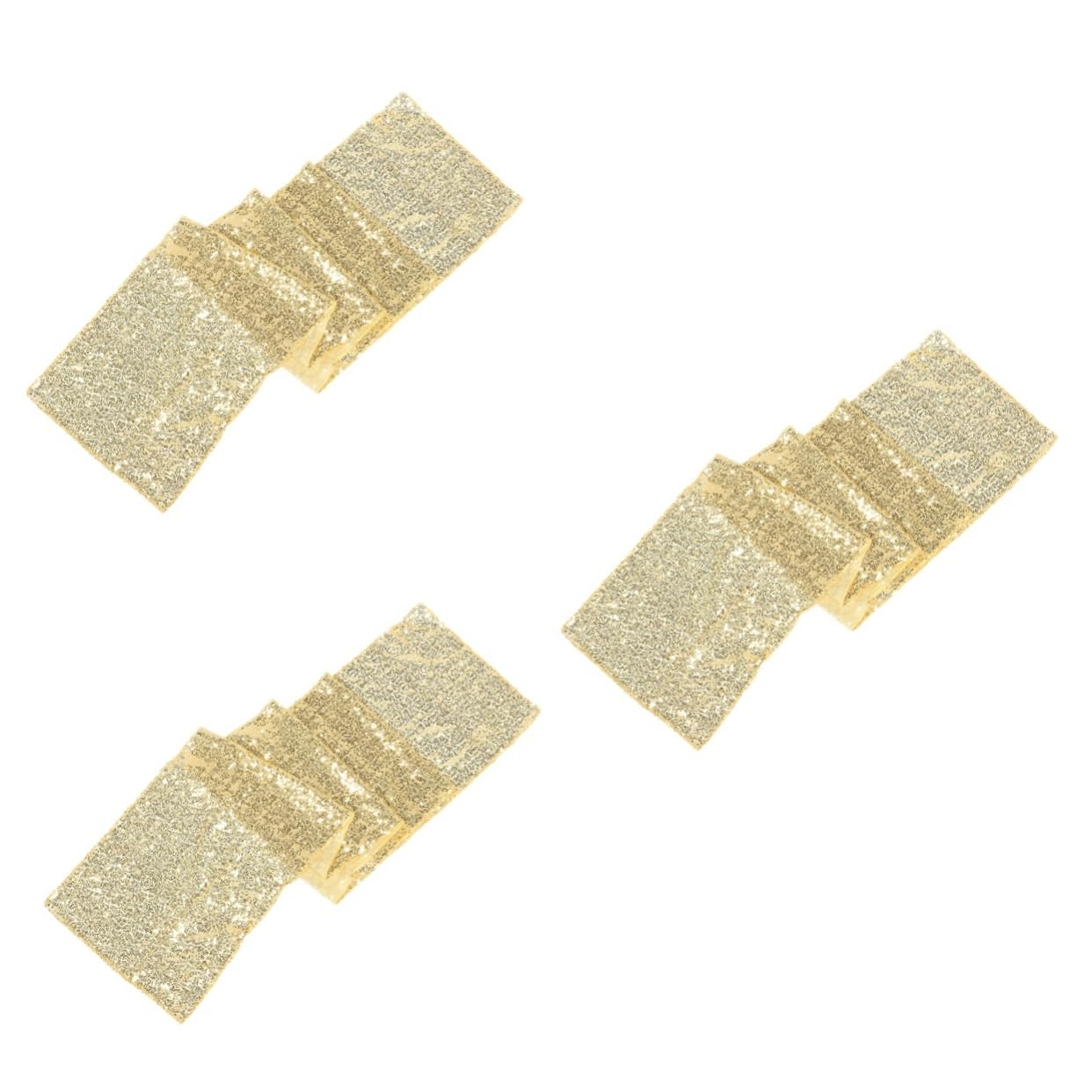 Chemin de table à paillettes Ciieeo 3 pièces pour décoration de mariage et fêtes