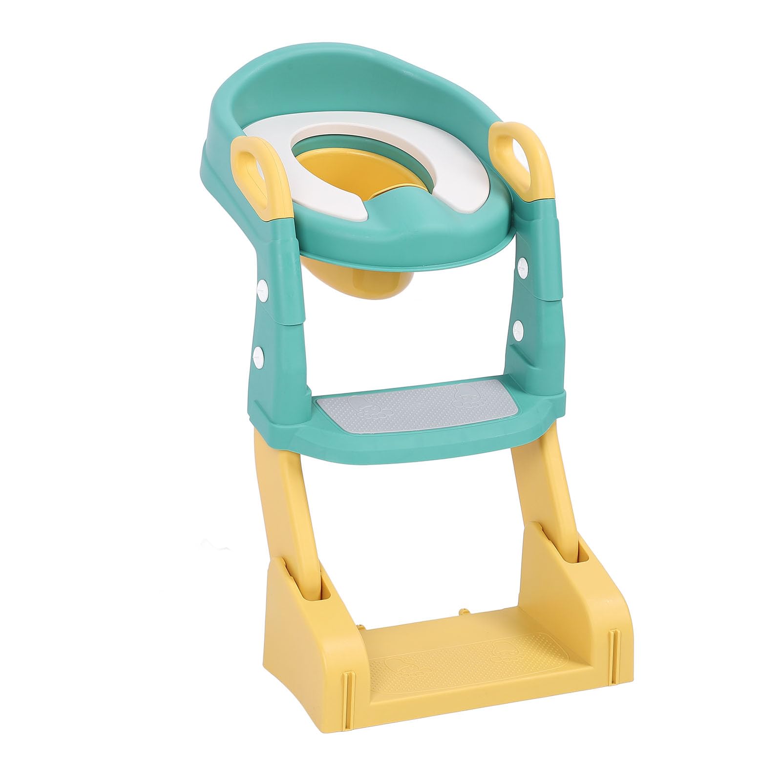Potty Training Seat with Step Stool 3 in 1 Folding Anti Slip Ladder Toilet for Kids Toddlers Boys