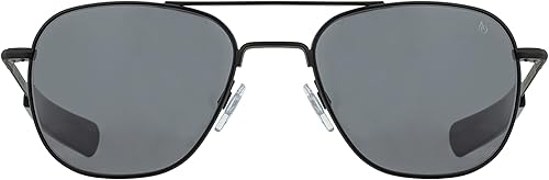 Miniatura 3 de AO Lentes de sol Pilot originales, color negro, lentes de nailon AOLite gris verdadero - Sien de bayoneta - 52-20-140