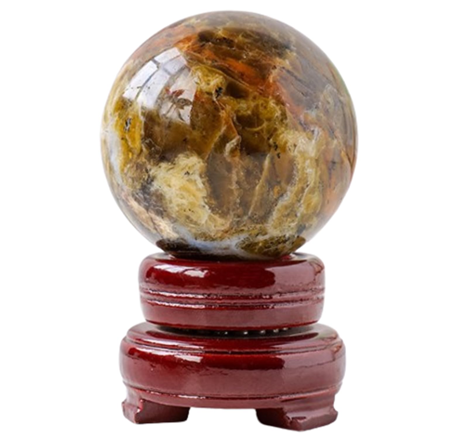 DPURPIWADY Crystal Ball Decorative Opal Crystals Ornaments Gemstone Sphere for Feng Shui Spiritual Home Decorations Witchcraft,50~55mm