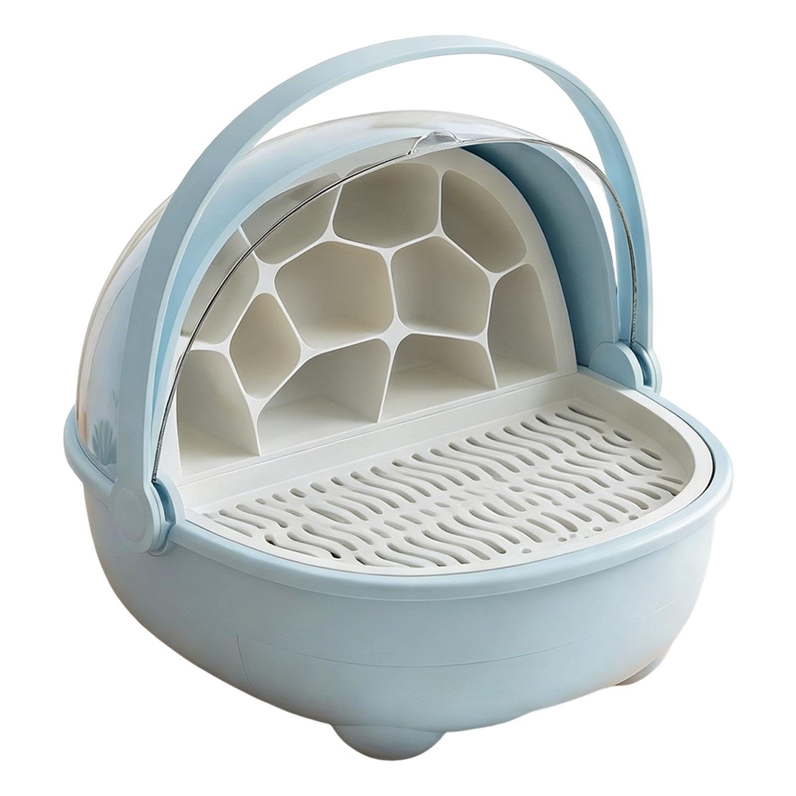 perfk Caja de cría de Gusanos de, Jaula de incubación, hogar para Tortugas y Geckos, Caja de Crecimiento para Gusanos de, contenedor de cría de, Azul
