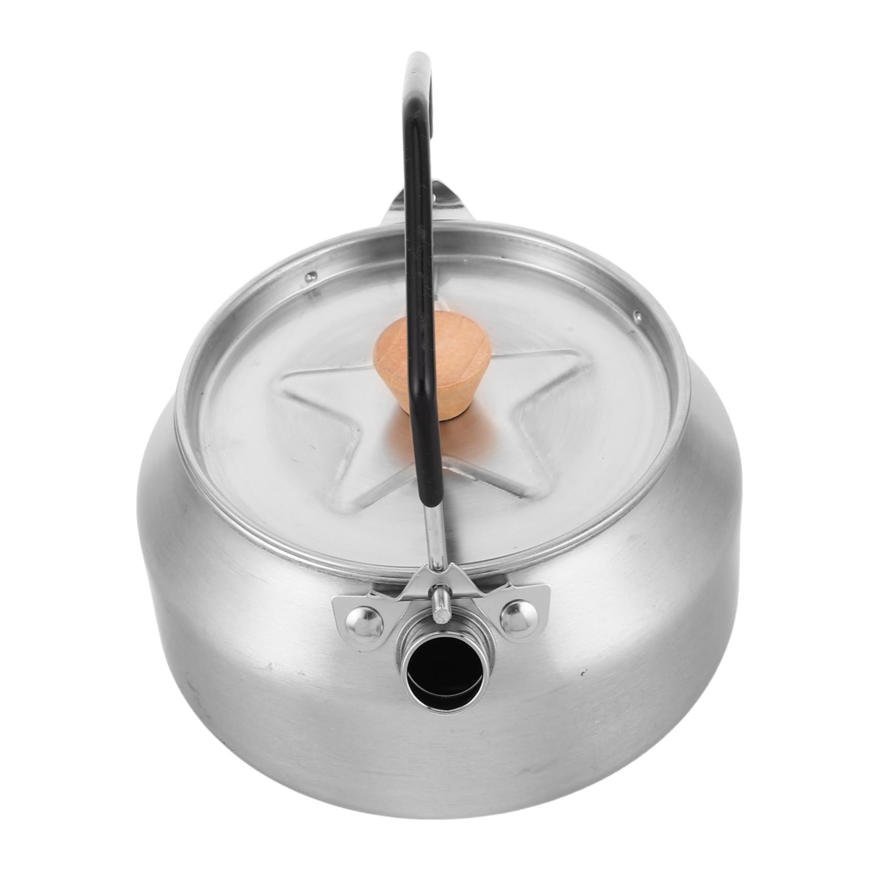 ifundom Camping Tea Kettle: 1l Stainless Pot Campfire Camp Teapot Travel Tea Kettle For Hiking Picnic Travel Outdoor Cooking Backpacking