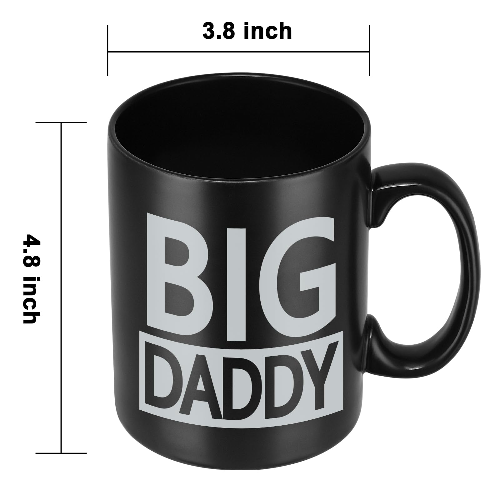 Cabtnca Taza Big Daddy, regalos para papá, regalos de cumpleaños para el día del padre de parte de la hija, regalos para papá para el día del padre, taza de café para papá, regalos geniales para papá,