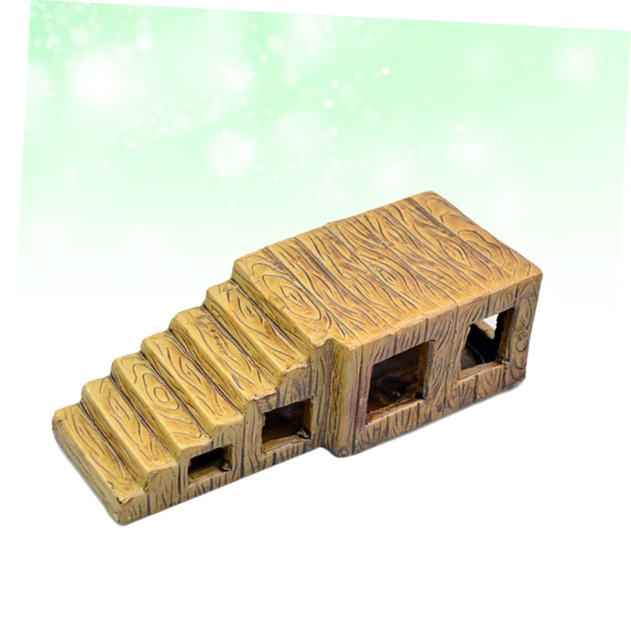 Toyvian Plataforma de Cerámica Rampa Estable para Tortugas de Agua Decoración Terrario y Diseño Ecológico para Acuario y Terrario Reptiles