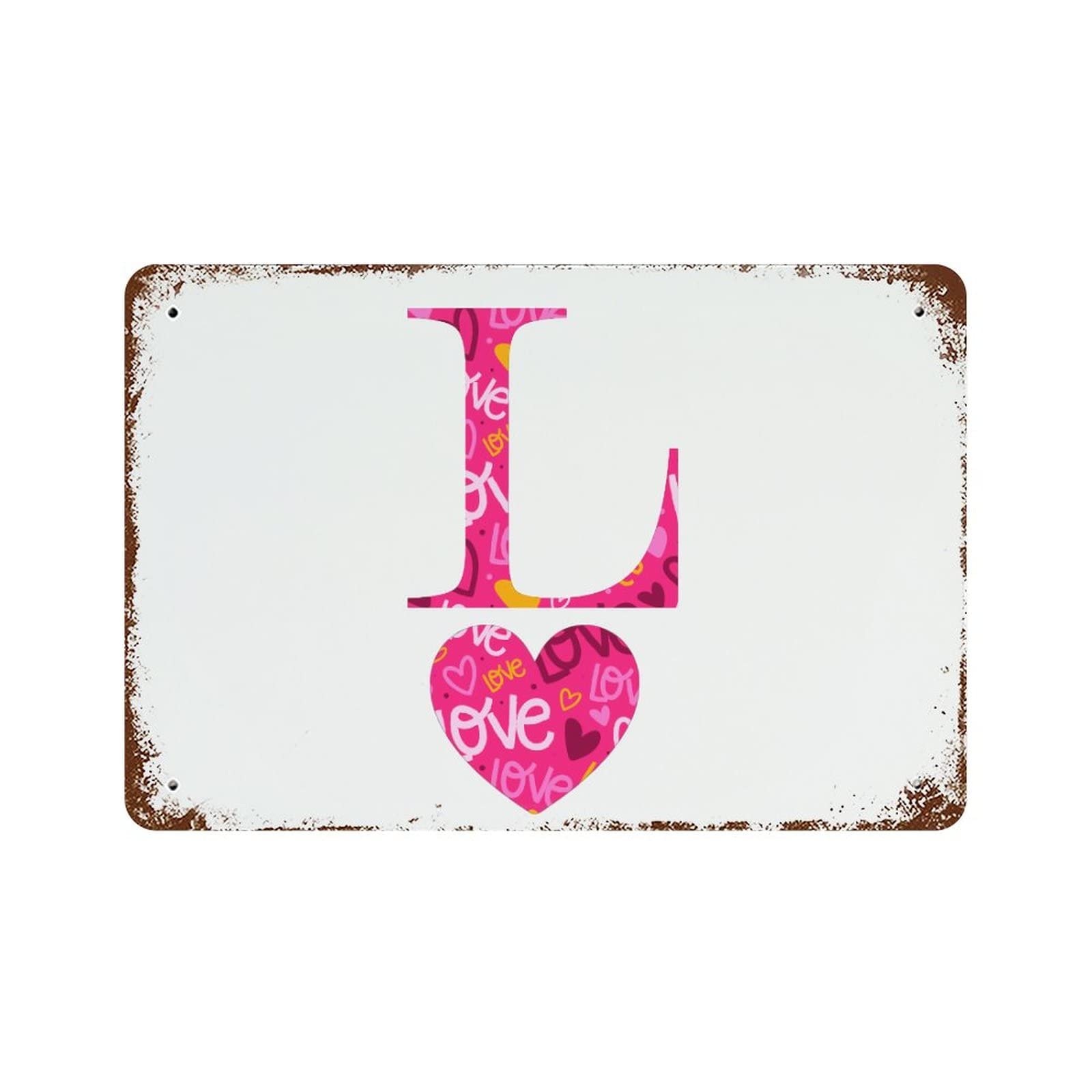Lettres L cœur pour la Saint-Valentin et cadeaux de mariage