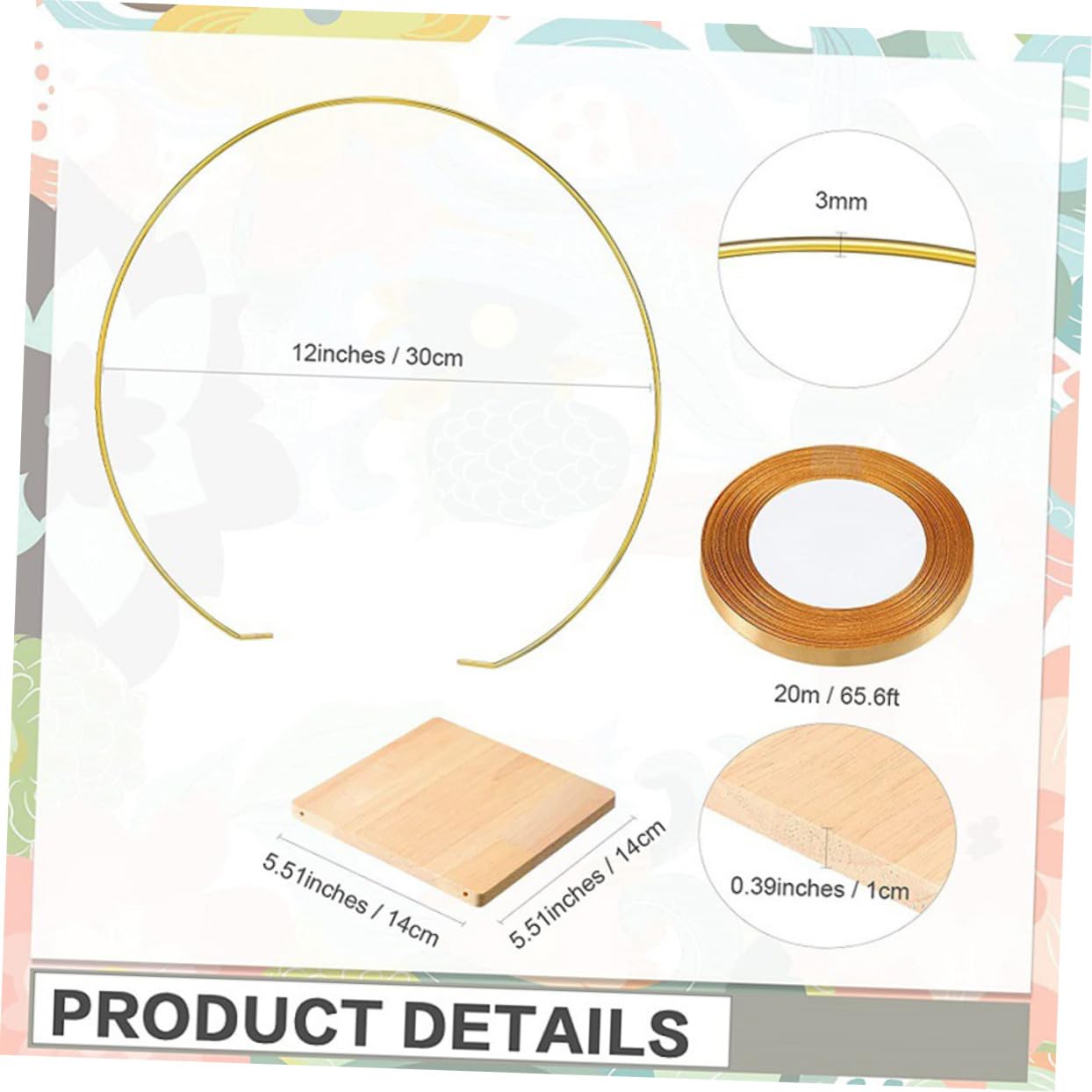 SOLUSTRE 2 Sets Metal Floral Hoop Wreath Ring with Base Crafting for DIY Wedding Table Decor Versatile Table Ornaments and Beautiful Garland Making