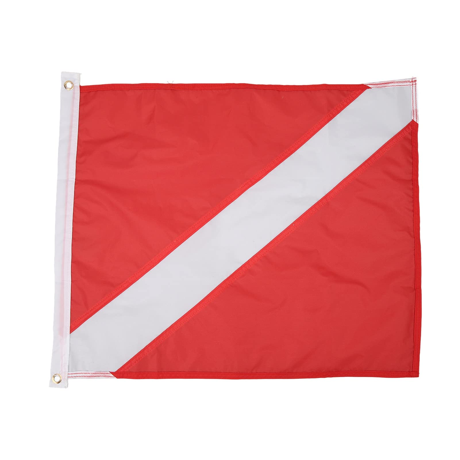 Yuecoom Red White Diving Flag,49x59cm Diving Flag,Polyester Diver Down Flag,International Dive Flags for Fishing, Snorkeling,Underwater Activities,Bright Colors