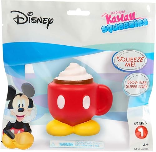 Kawaii Just Play Squeezies Mickey Cocoa, Multicolor