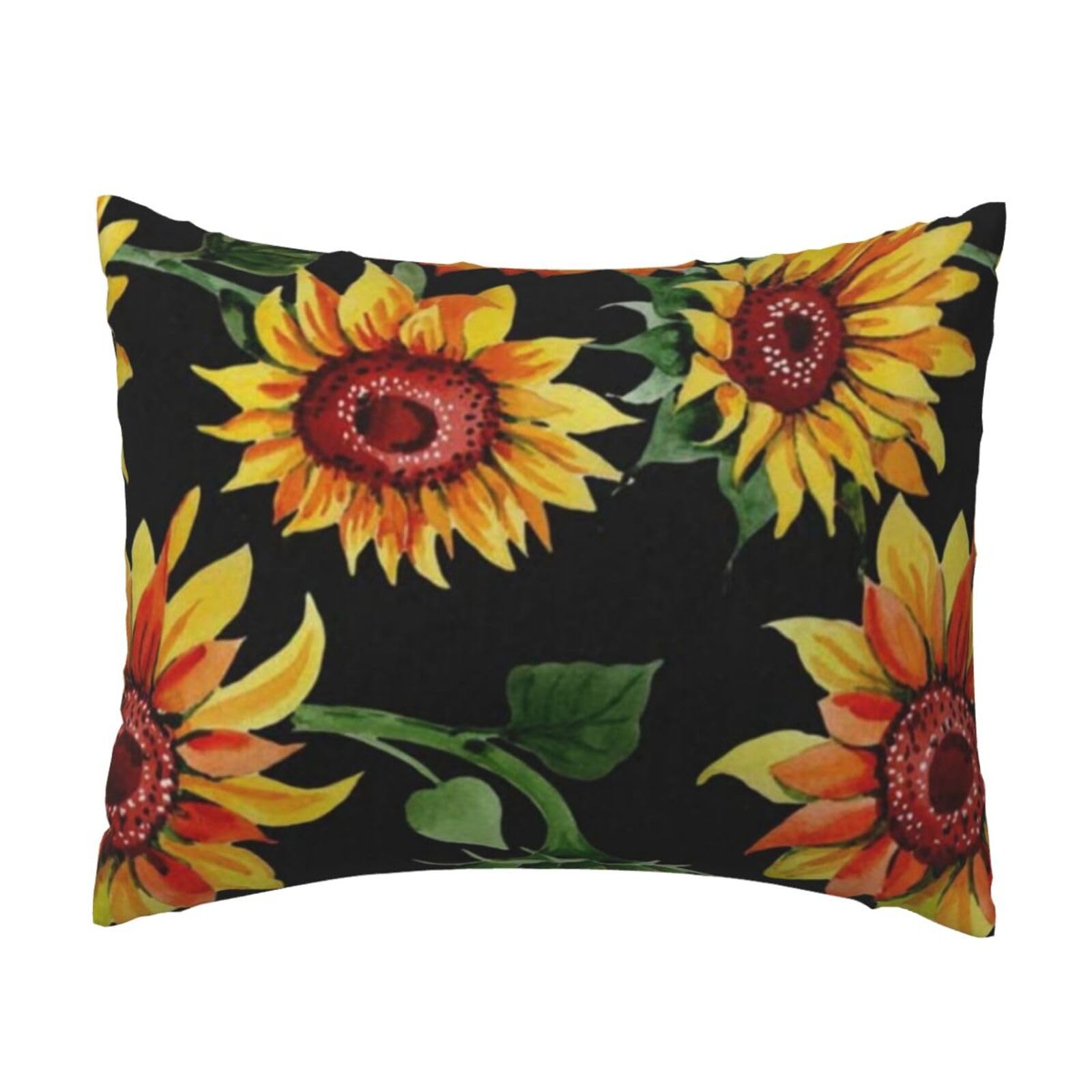 GSGCSBYMLG Beautiful Sunflowers printed Pillow Case 20x26in Cushion Cover