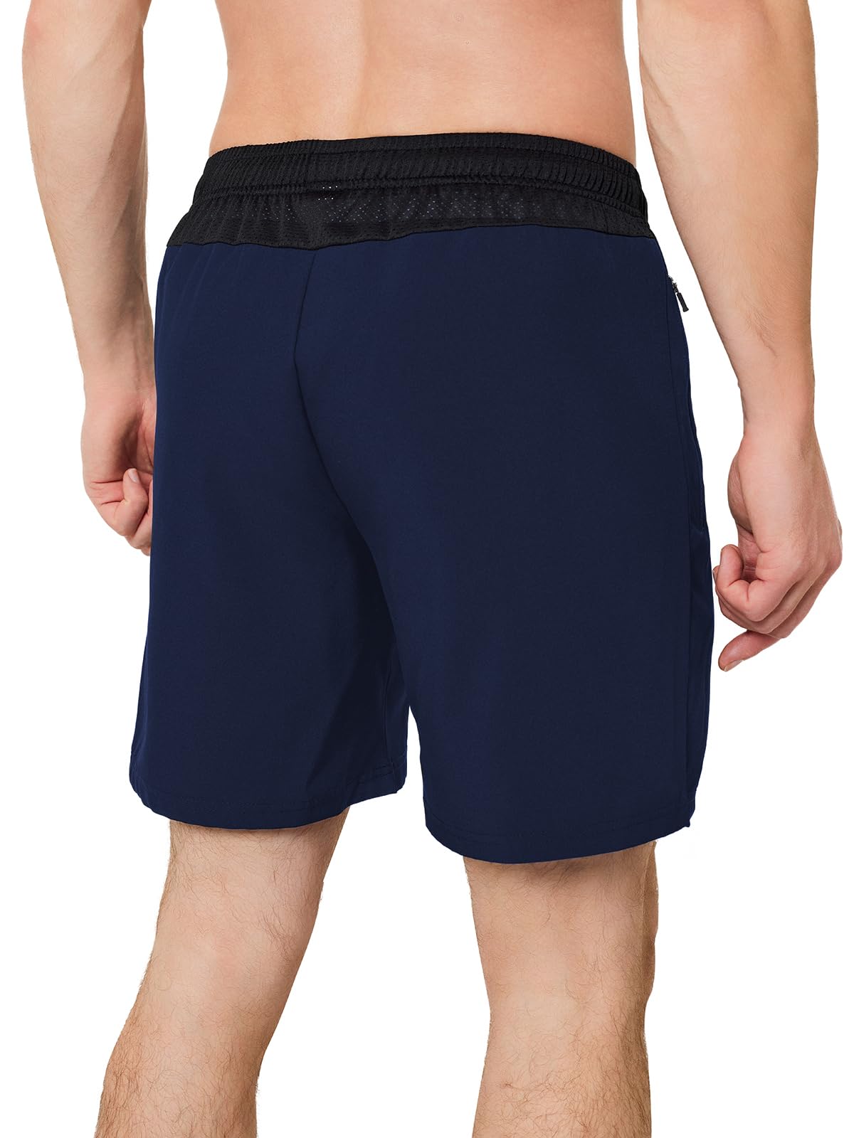 ASHION Pantaloni da Corsa da Uomo Pantaloncini Sportivi Estivi con Tasca con Zip Pantaloni da Jogging per Allenamento Fitness da Uomo
