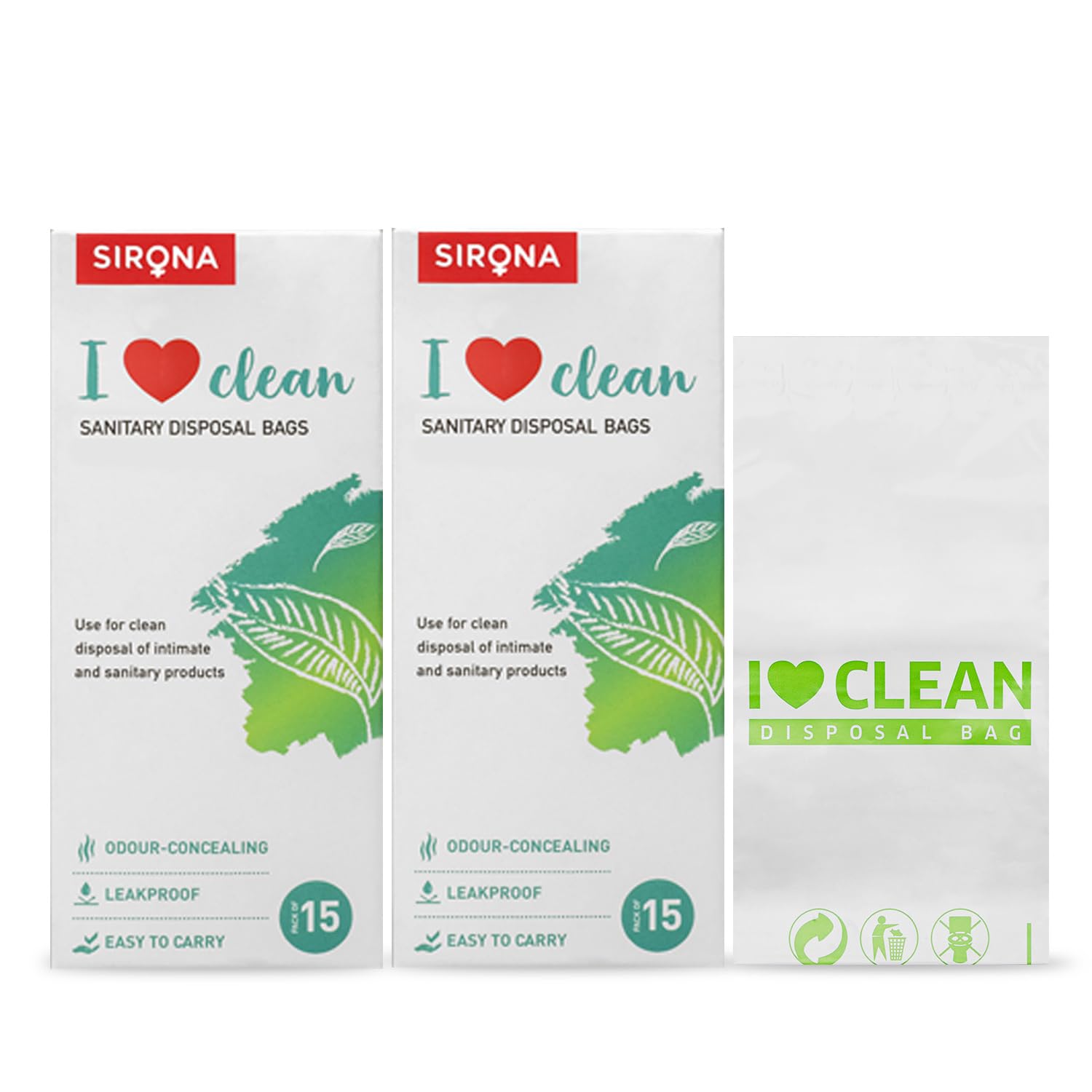 Sirona Sanitary Disposal Bags | 30 Bags | Pad Disposable Bags for Discreet Disposal of Tampons, Condoms, Sanitary Pads, Panty Liner & Personal Hygiene Waste (Green)-image-47