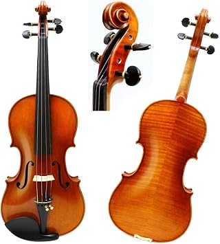 Yinfente Master 4/4 Violin Stradivari model Nice sound free case bow Flame maple Spruce wood Hand made paint