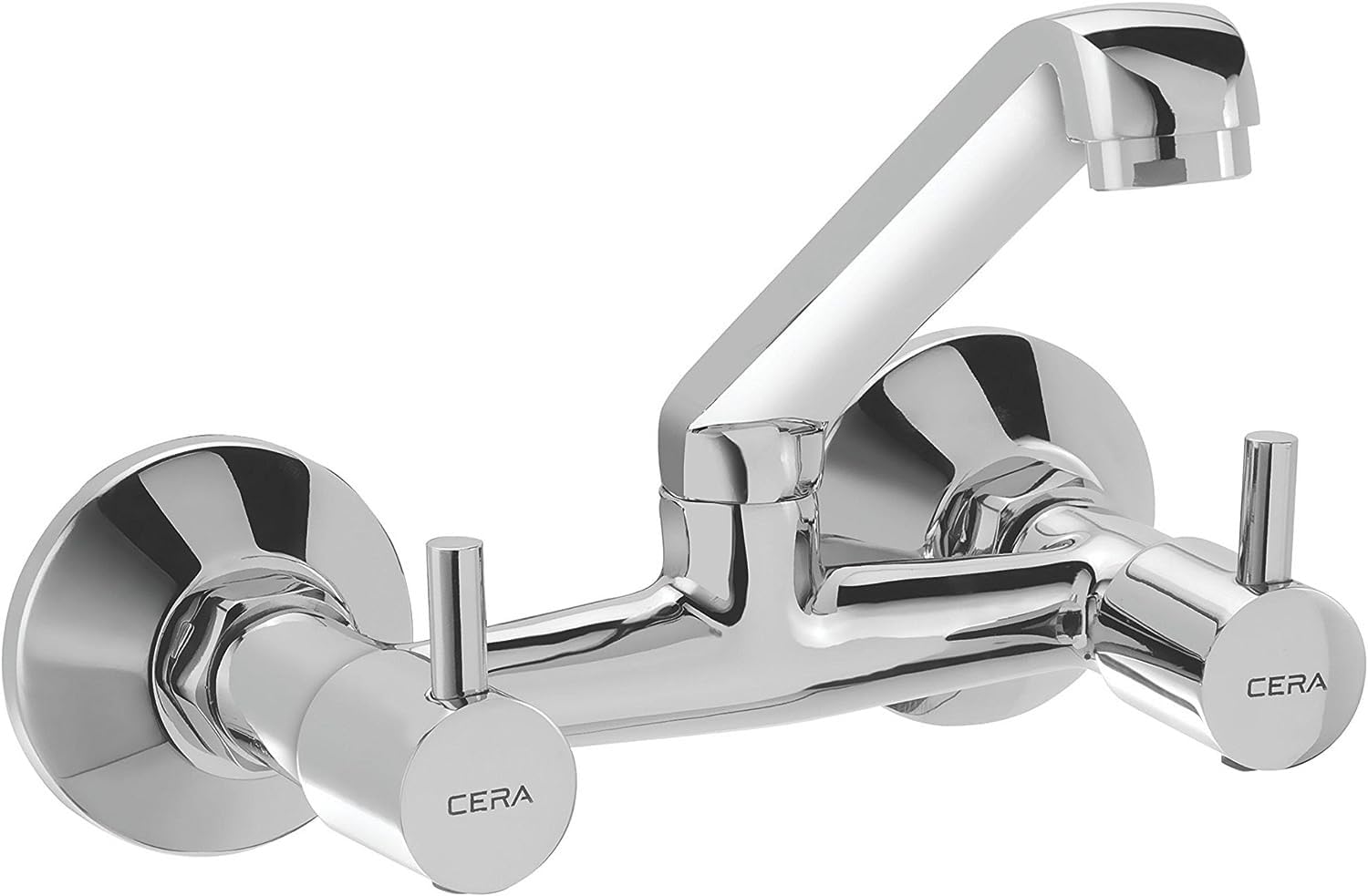 Cera Garnet Quarter Turn F2002511 Brass Sink Mixer (Silver) (B07BFGFTXF) Amazon Price History, Amazon Price Tracker