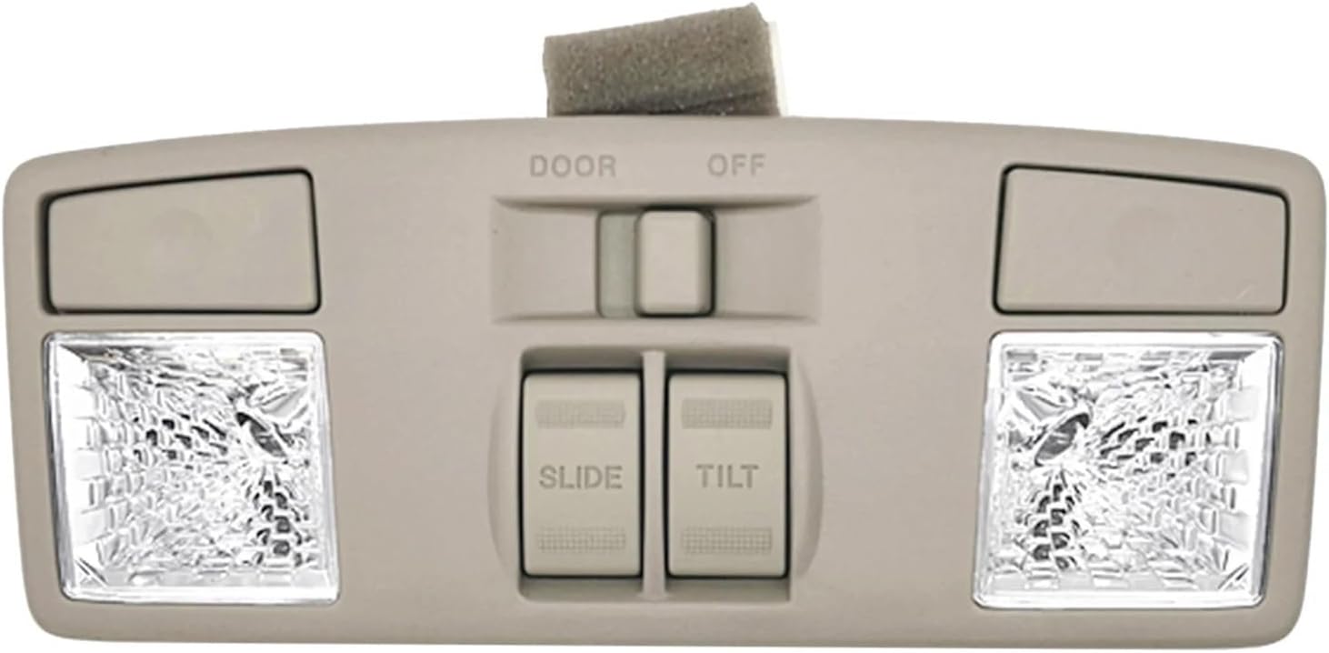 GJ6R-69-970 Car Interior Overhead Console Dome Light Reading Lamp With Sunroof Switch Compatible For Mazda 6 GG 3 BK/Mazda 5 CX-7