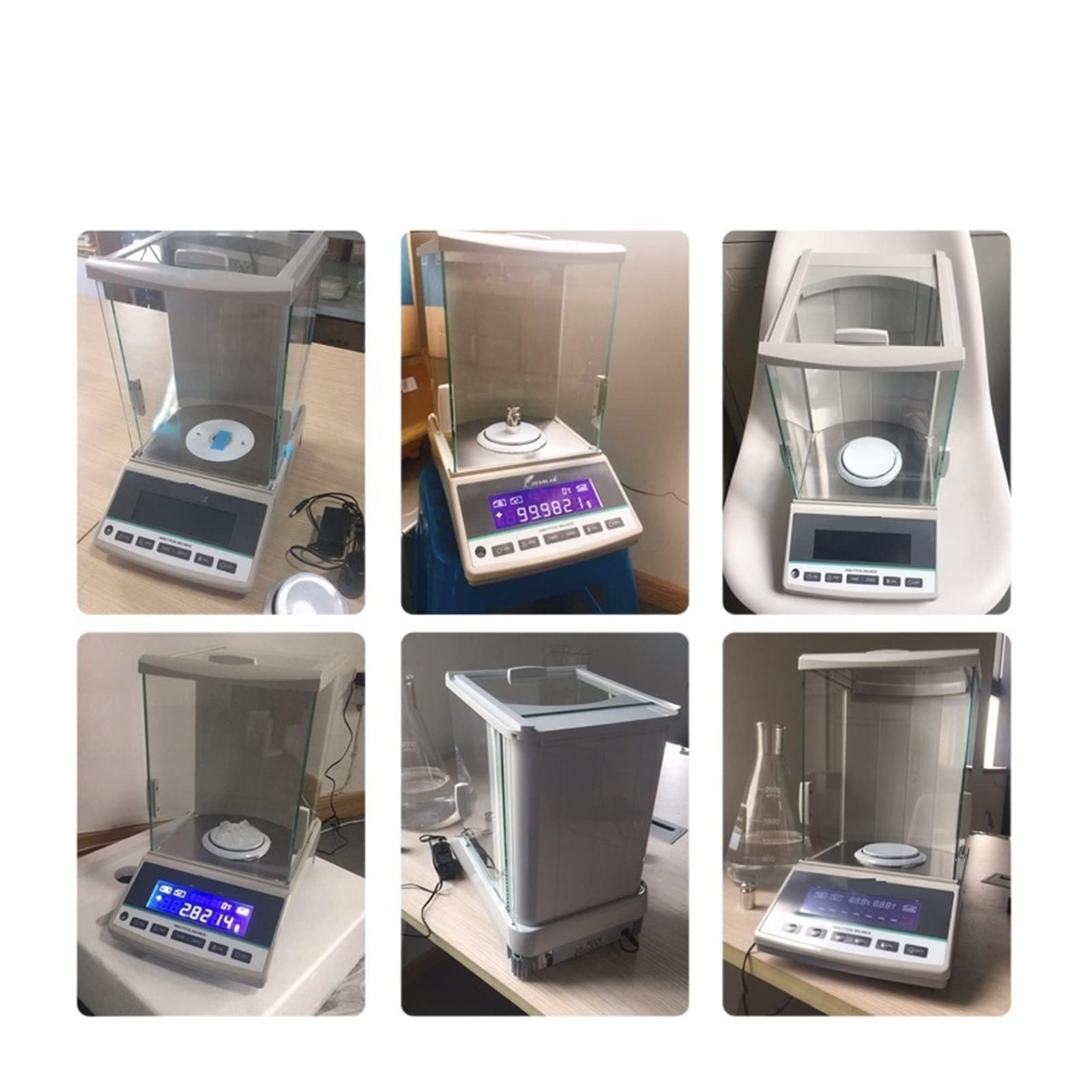 Wagi Analityczne, Laboratory Scales Analytical Balance Digital Microbalance Precision Electronic Scale 120g 220g Range 0.0001g Resolution(JAB1204 (120g 0.1mg))