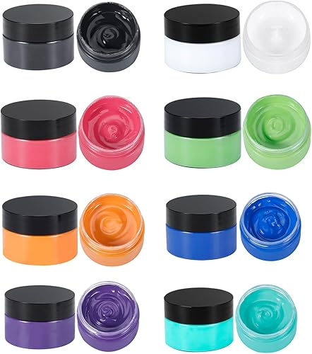 Miniatura 7 de Juego de pintura de pasta de tiza de 12 botellas, pintura de pasta de tiza para plantillas, tinta de serigrafía, dibujo y decoración en pizarras,