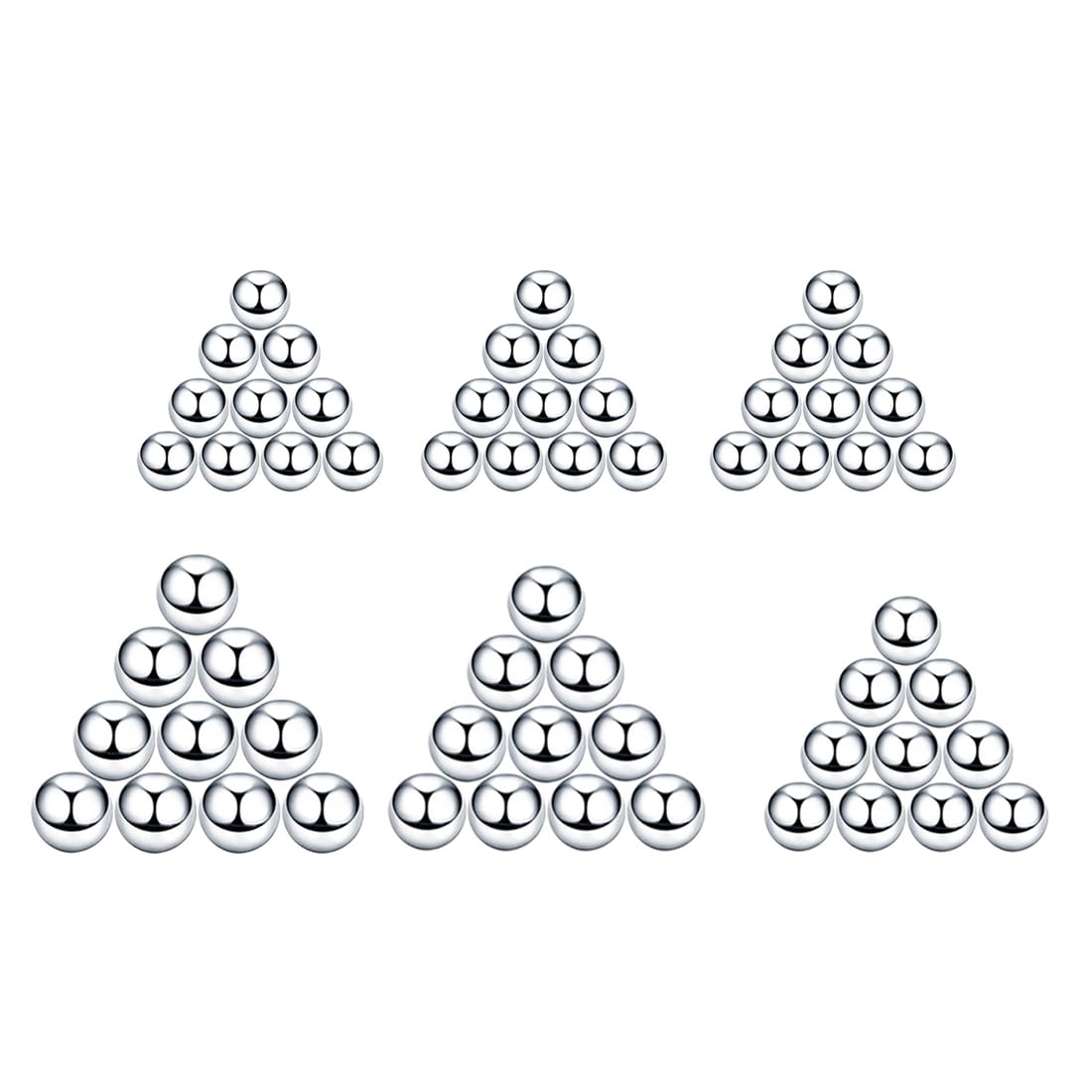 GXGM 60 cuentas de plata de ley para hacer joyas cuentas espaciadoras de plata de ley de pequeñas cuentas lisas de plata