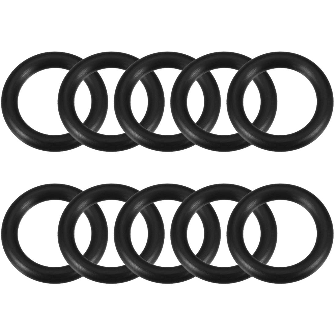 uxcell Nitrile Rubber O-Rings 28mm OD 20mm ID 4mm Width, Metric Sealing Gasket for Automotive Machine Plumbing, Pack of 10