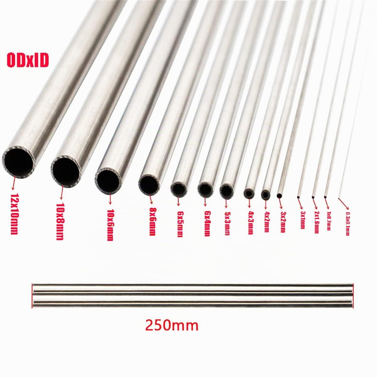 2 Stück 304 Edelstahlrohr – 1/4 Zoll OD X 0,194  Produktbild-Vorschau 4