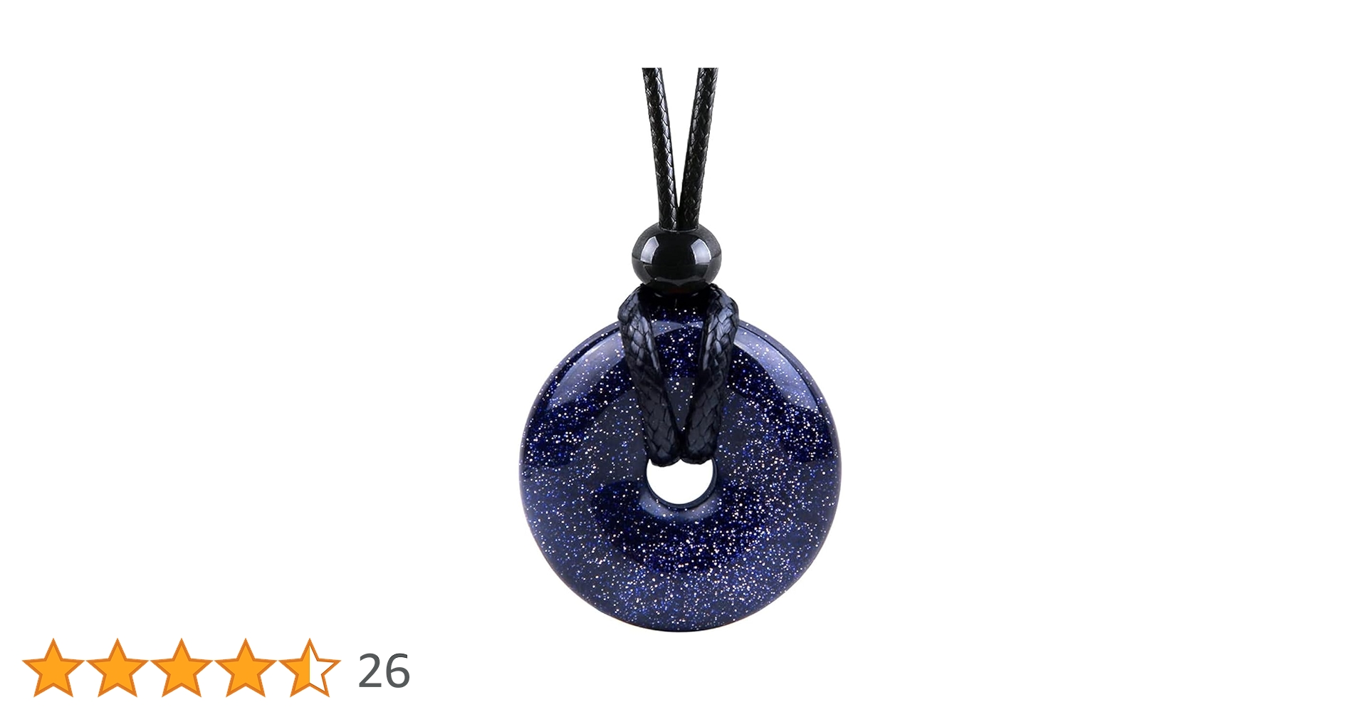 Amazon.co.jp: ブルーゴールドストーンネックレス - ラッキー