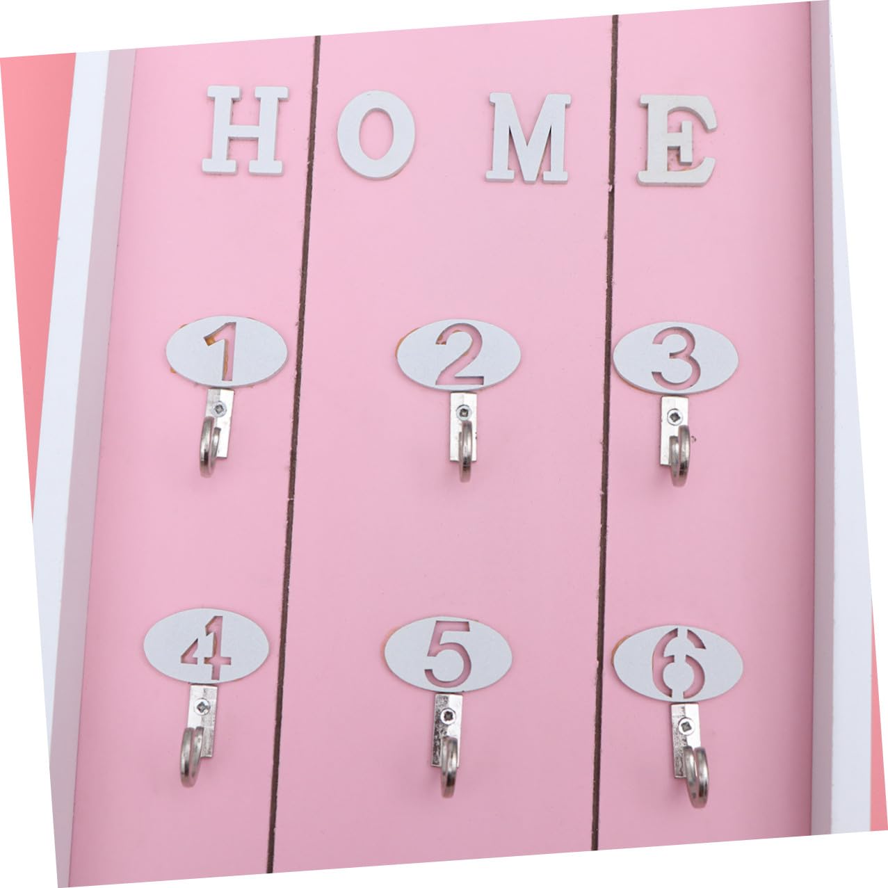 Generico Portachiavi da Muro in Nordico Ganci Organizer Finitura Rosa per Ufficio e Camere da Dormire