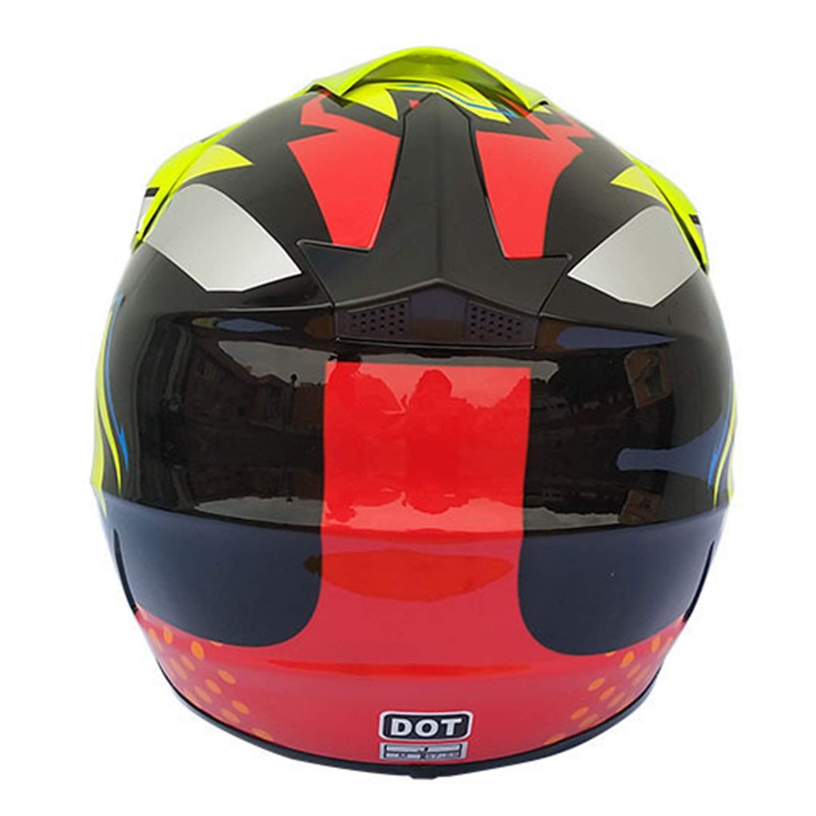 Casco, Guantes y Gafas de Motocross para niños (Juego de 4) Cascos de protección Integral para Motocicleta Casco de Karting ATV para niños y Adultos Aprobado por Dot (S / M / L / XL)