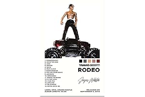 Limited Signed Travis Scott Rodeo Album Poster, High-Quality Canvas Wall Art for...