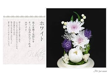 Amazon｜アートフォーシーズン□仏花（白系）ミニ輪菊glass