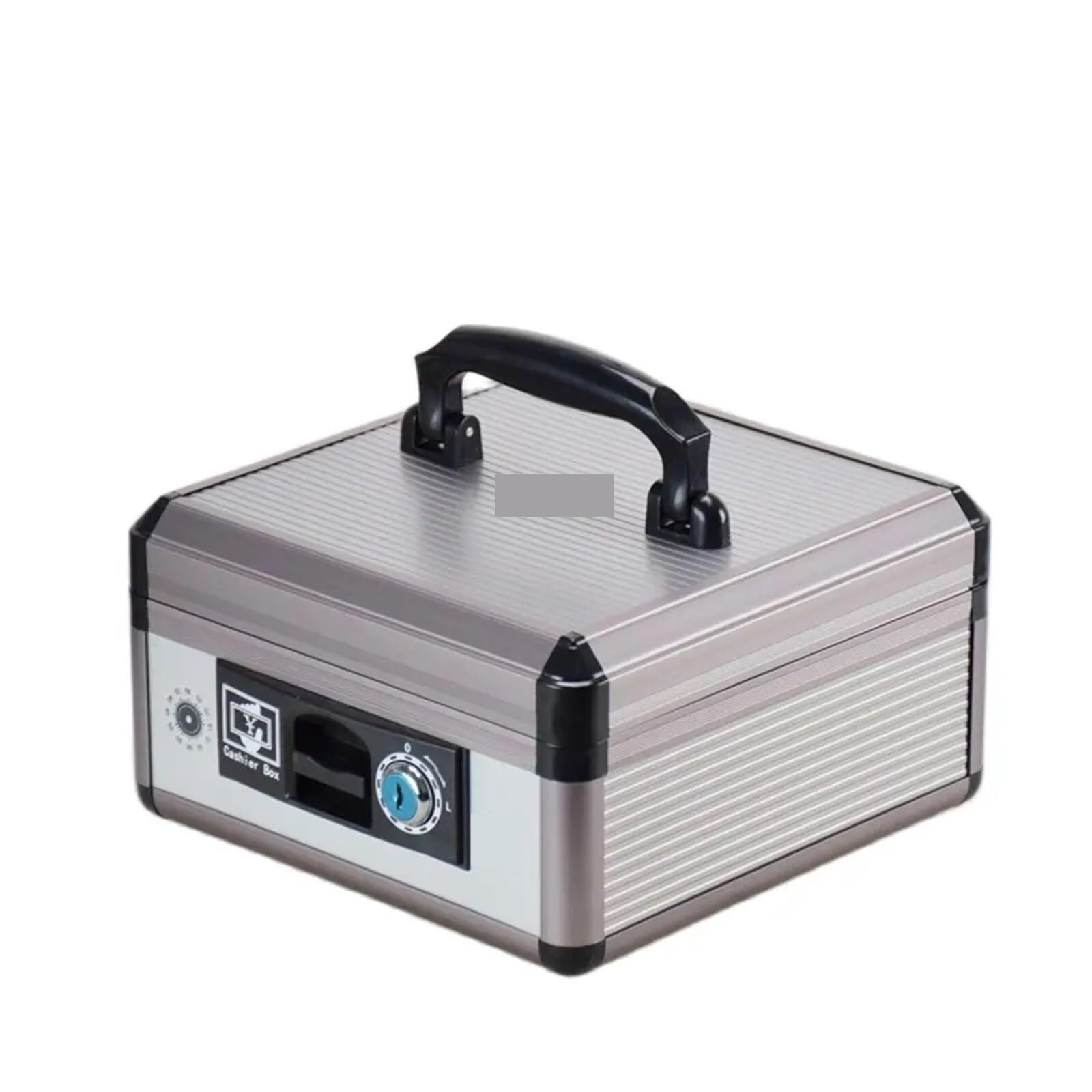 Caisse en Métal Portable avec Serrure Et Clé