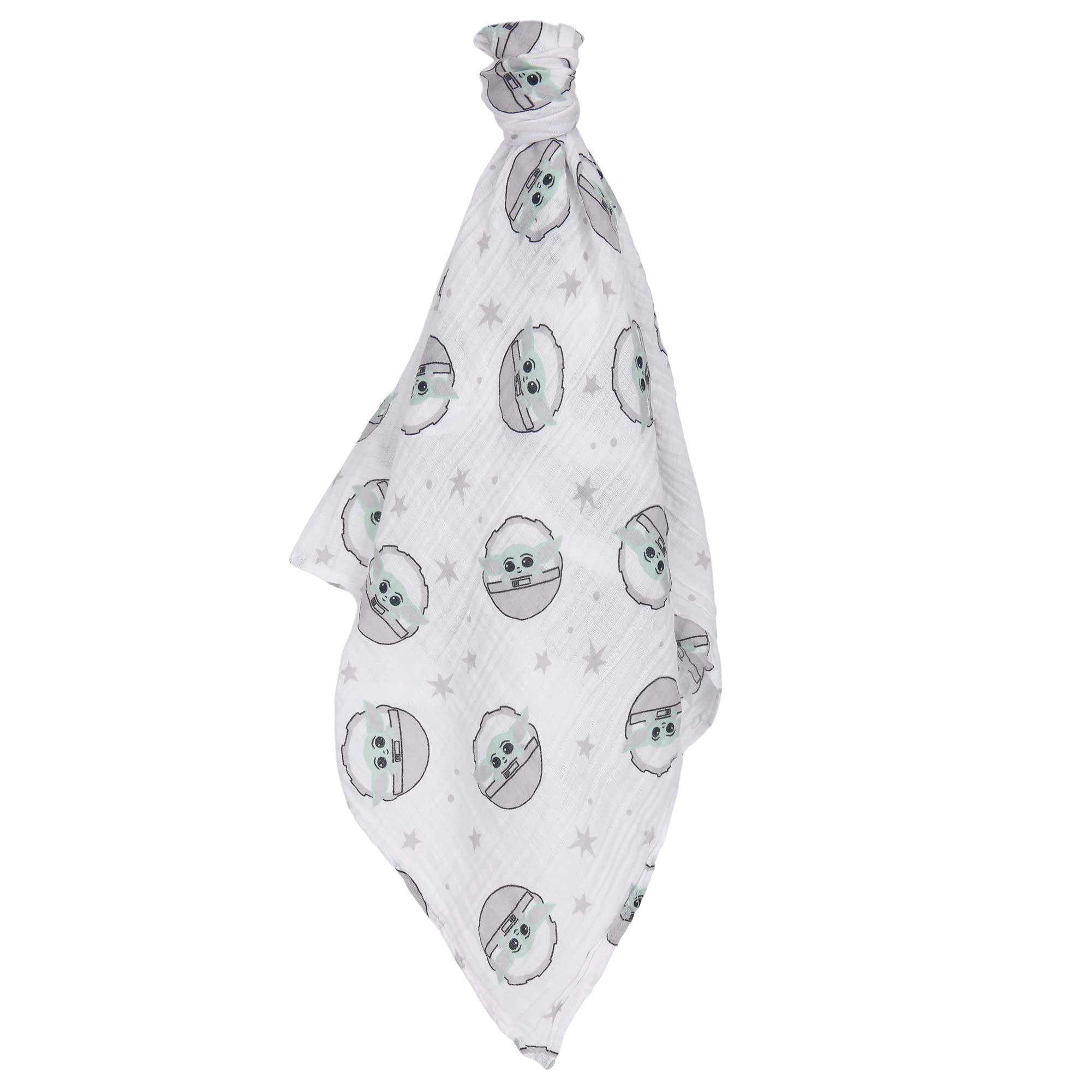 Lambs & Ivy Star Wars Baby Yoda/The Child - Juego de manta para envolver y regalo adorable