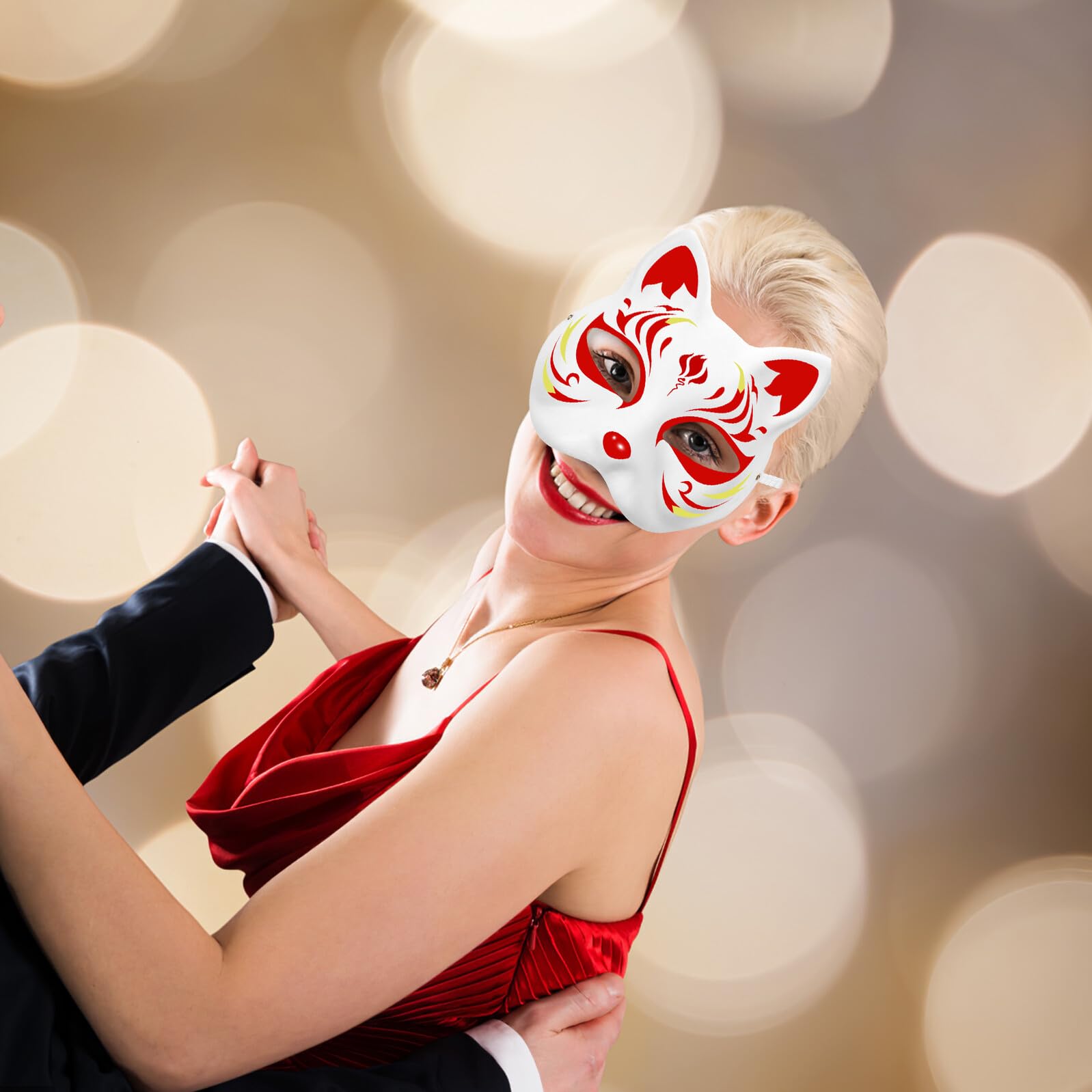 Holibanna 5 Pezzi Maschere Dipingere Maschere Bianche Vuote in per Cosplay Feste in Maschera e Decorazioni DIY