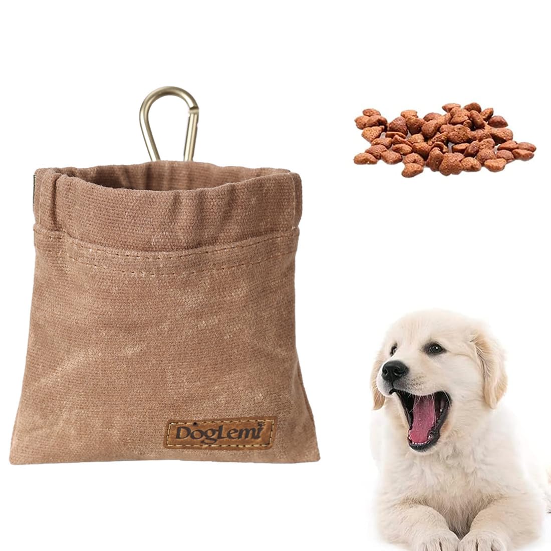 SJBAUTYO 1 Uds Bolsas de golosinas para Perros, Bolsa de Entrenamiento para Perros, Juguetes portátiles para Perros, Comida