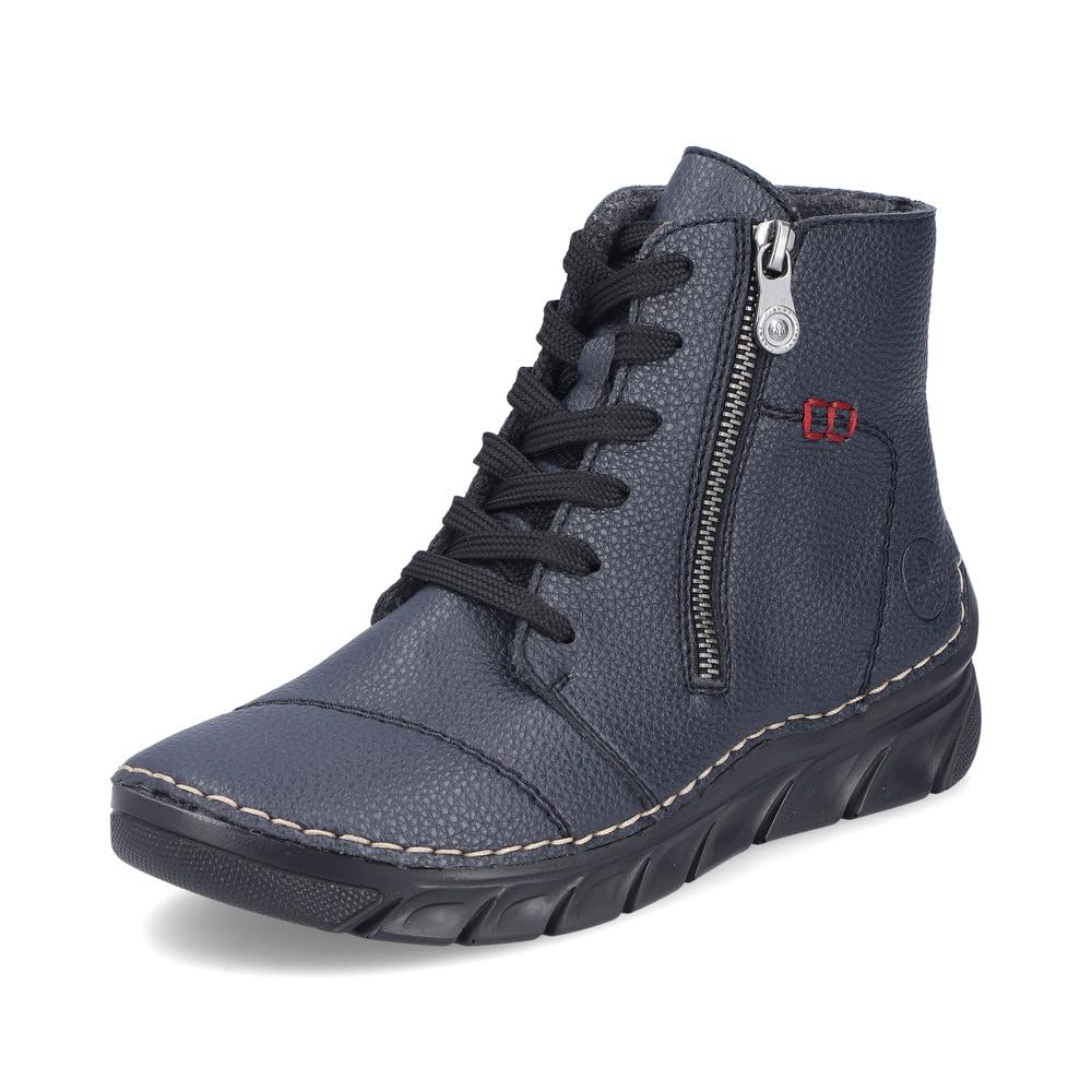Rieker Stiefeletten 55034 – Blau – Keilabsatz, normale Weite