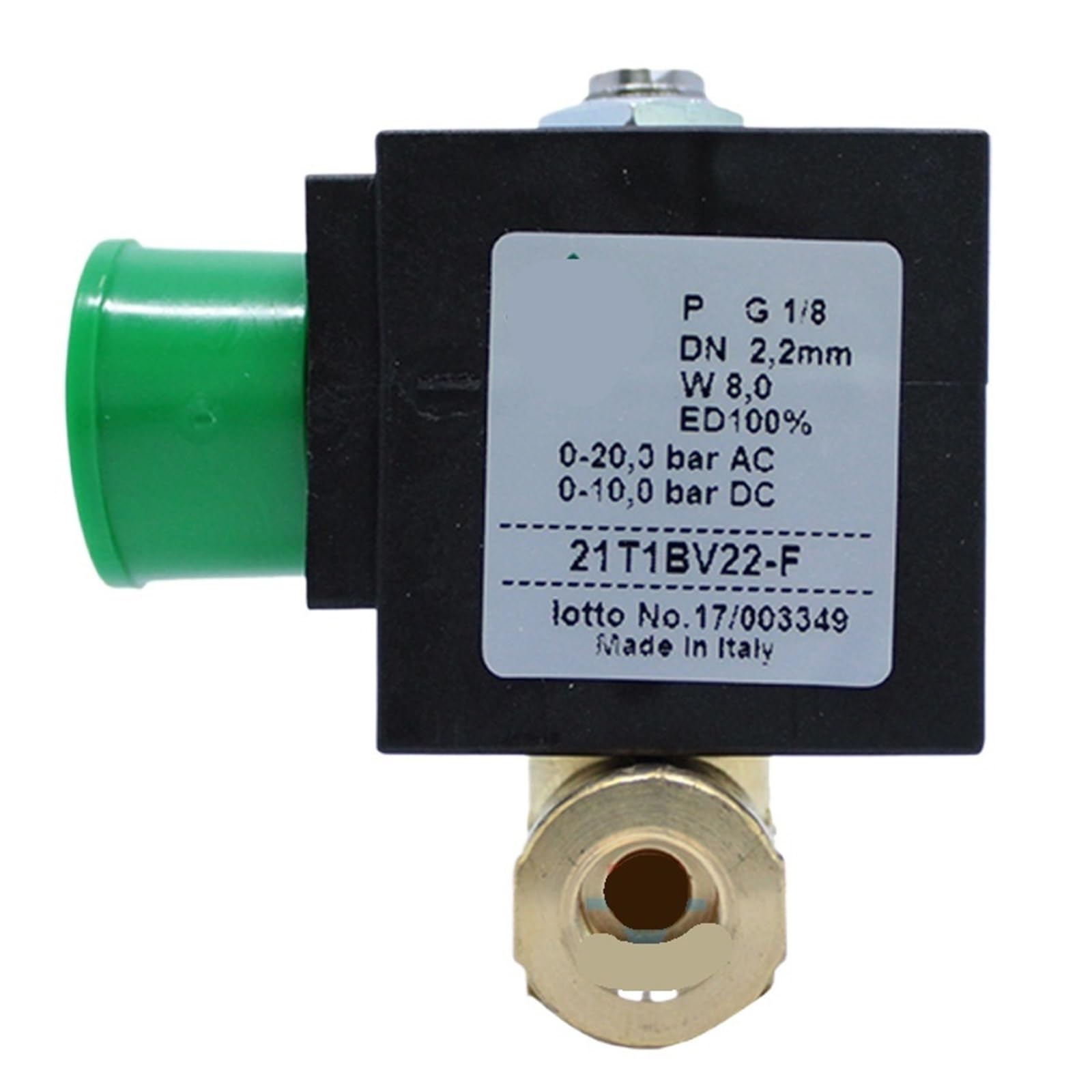 Interrupteur électromagnétique 21t1bv22-f 1/8 pour stopper les fuites et automatiser l'eau