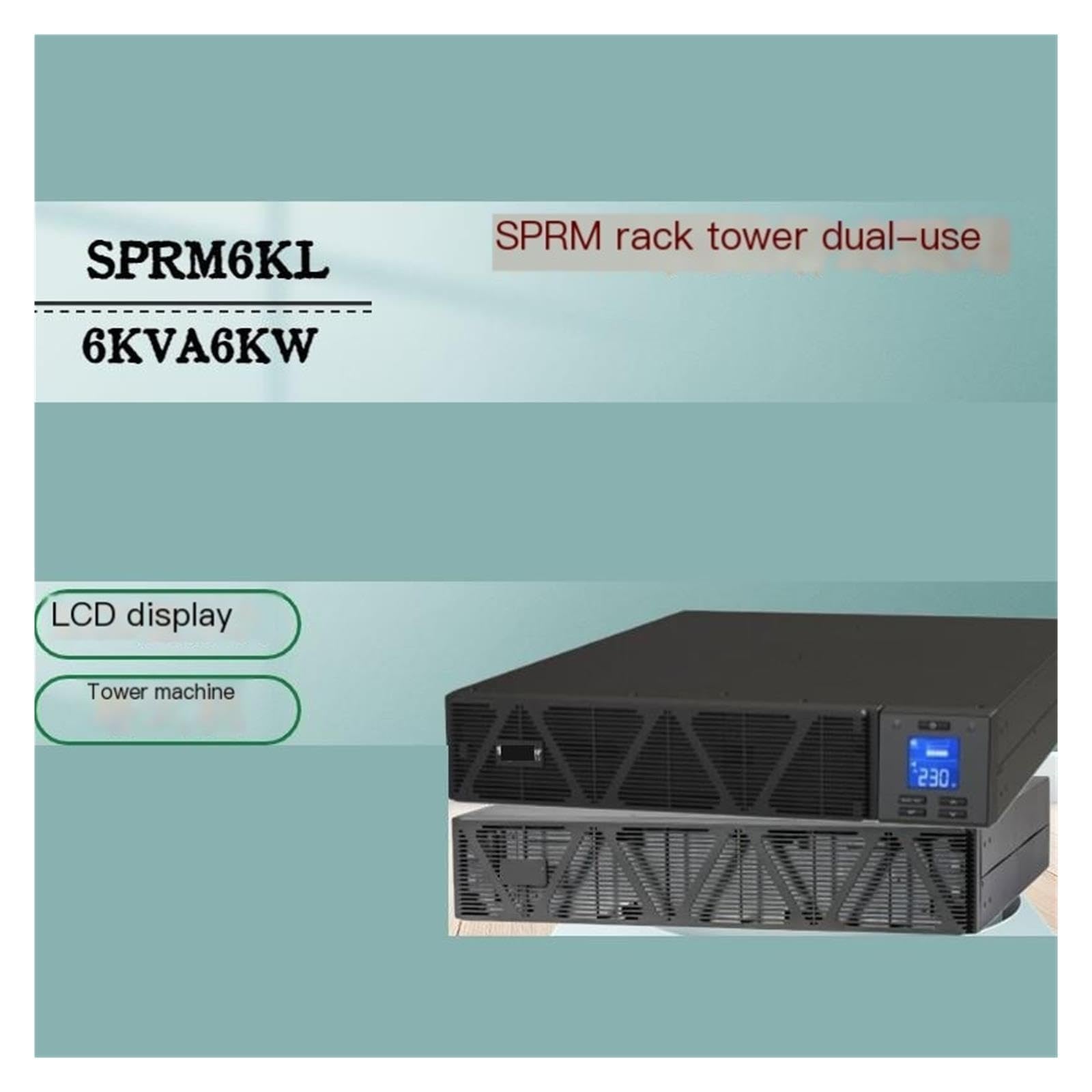 Alimentación ininterrumpida de UPS Rack, SPR6KL 6000VA UPS en línea 6000W