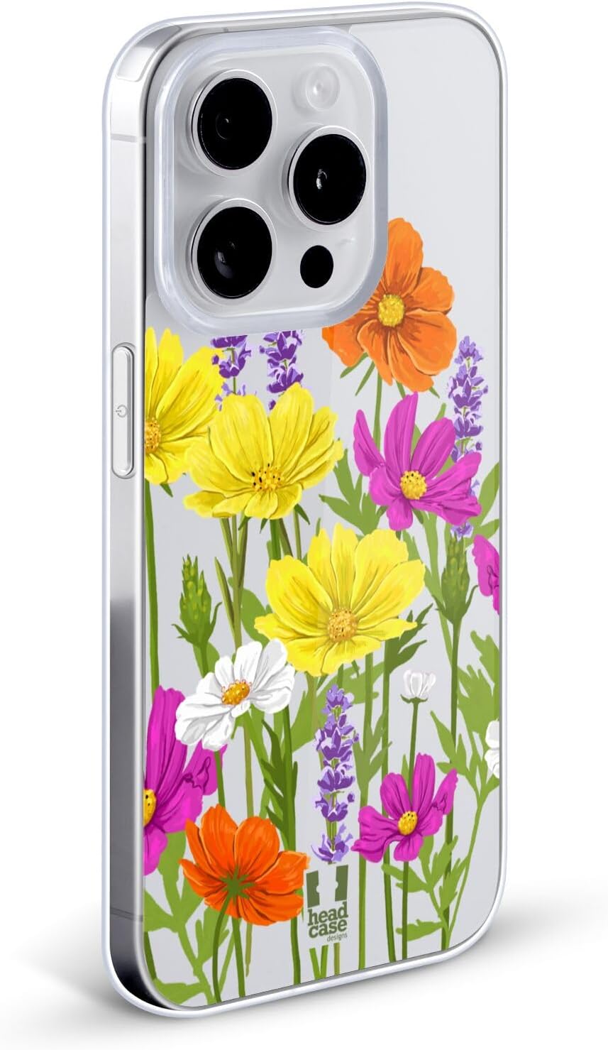 Head Case Designs Cosmos Roses and Wildflowers Gel Case [Military Grade Protection] Compatible with Apple iPhone 7/8 / SE 2020 & 2022 and Compatible with MagSafe