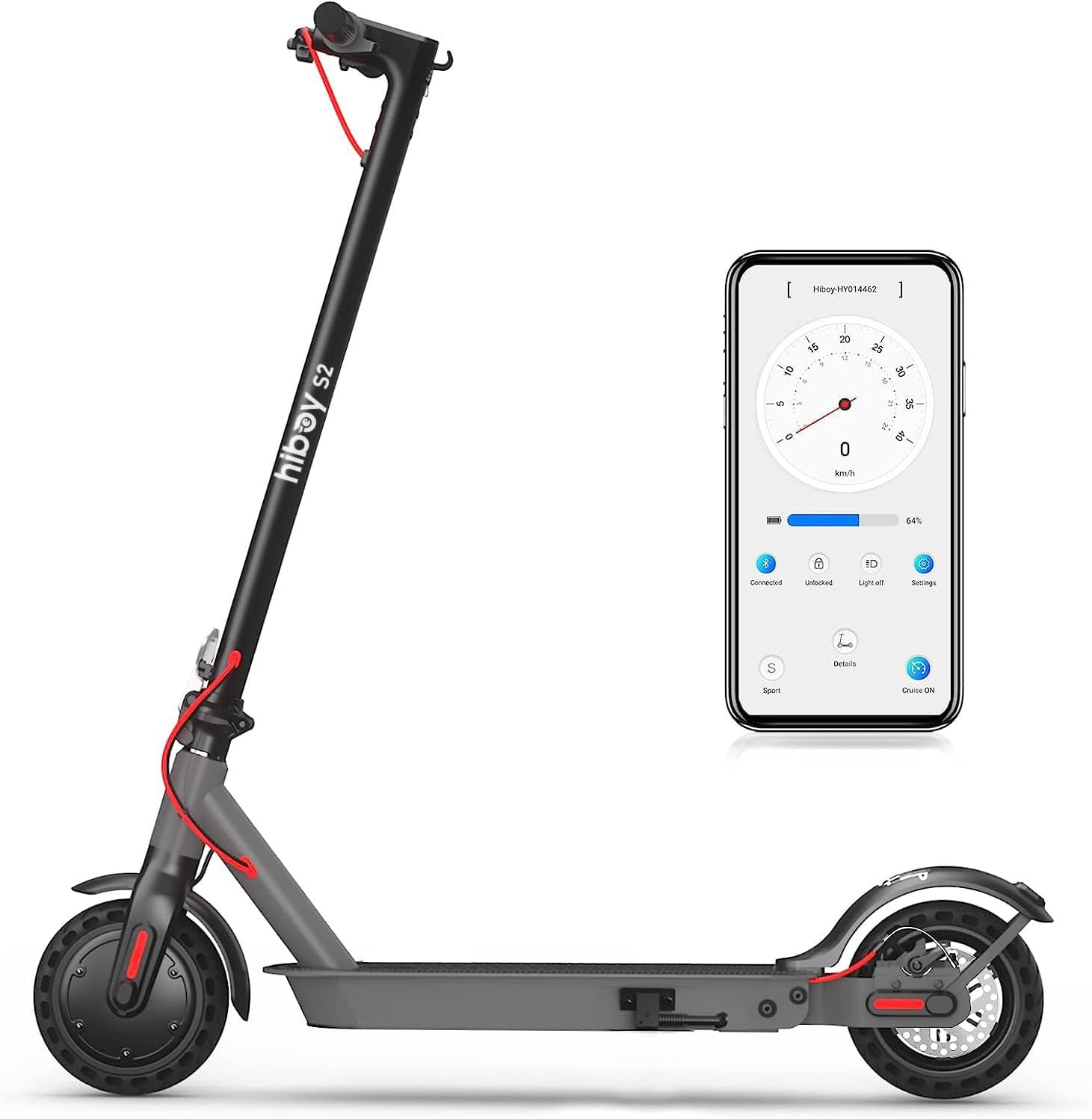 S2/S2 MAX Electric Scooter, 350/500W Motor, 8.5/10" Tires, 17/40.4 Miles Range E Scooter, 19 Mph Folding Commuter Electric Scooter for Adults