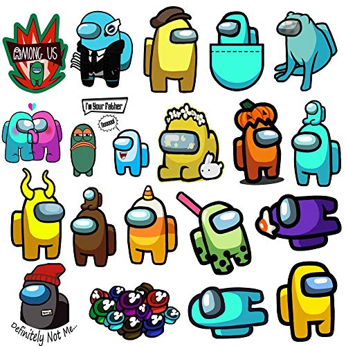 200 PCS Vinyl Waterproof Among Us Stickers - Video Game Stickers Cartoon Decals for Laptop Water Bottles Luggage Computer Cellphone Skateboard - DIY Decoration Gifts for Teens