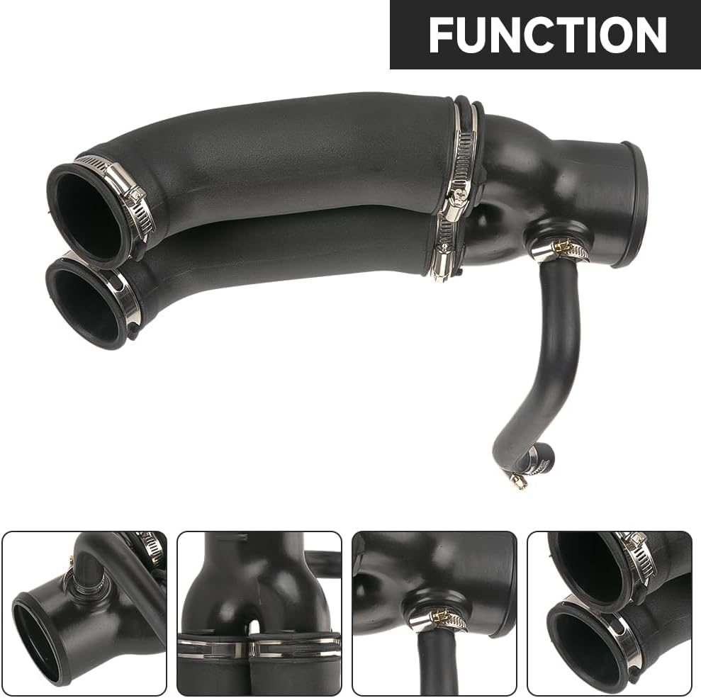 Air Intake Hose Air Intake Tube - Compatible for Ford F150 F250 F350 1994-1997 for Ford Bronco 1994-1996 - Replace Part F6TZ9B659AD