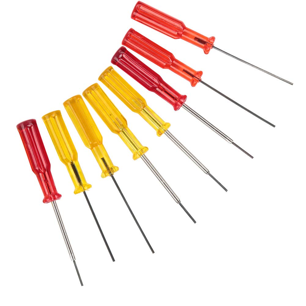 Tournevis à Six Pans Creux 8 Pièces - Kit Aiguille Purl Extensible Pour Machine à Coudre Surjeteuse, Tailles 1.5mm Et 1.6mm, Poignée Confortable Et Durable