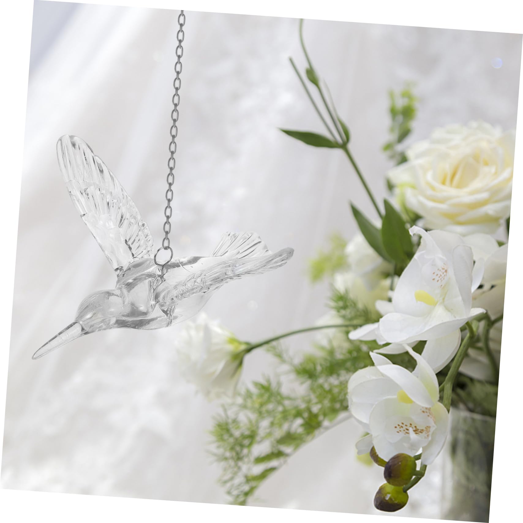 Zerodeko 20pezzi Decorazioni Appendere Uccelli Trasparenti Per Matrimonio e Feste Ornamenti Volanti Per Interni Ed Esterni Per Decorazioni Natalizie e Progetti Fai Da Te