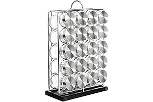Amazon Basics 20 Jars Spice Organizer Rack: An Essential Kitchen Storage Solution