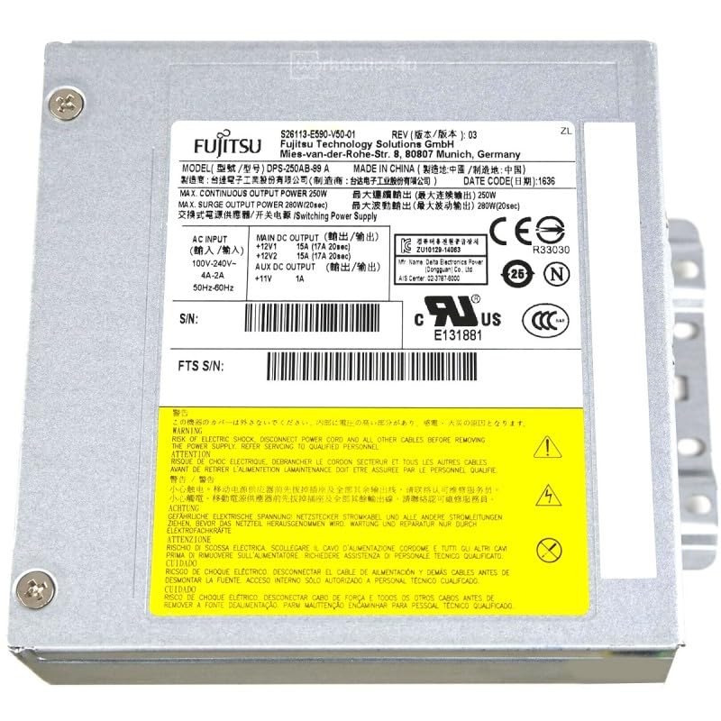 Alimentatore Fujitsu DPS-250AB-99A 250W Esprimo D556/2/E85+