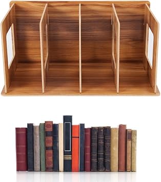 Valentines Day Carnival Desktop Bookshelf, Wooden Bookshelf Rack for #2