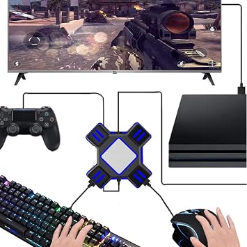 Game Controller Keyboard and Mouse Converter, Handle Keyboard and Mouse Adapter Portable Game Console Adapter Gamepad Converter for / Pro/ Slim/XBOXOne/XBOXOne S/XBOXOne X/PS3/PS3