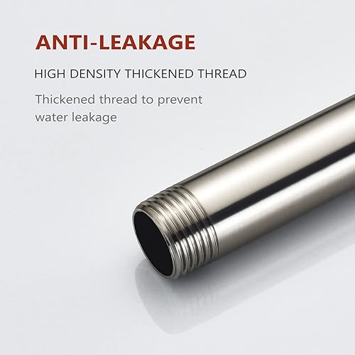 Miniatura 3 de Brazo de ducha de extensión montado en la pared (se vende incluye brida de brazo de ducha) de repuesto para Delta U4993-SS de 6 pulgadas, acero