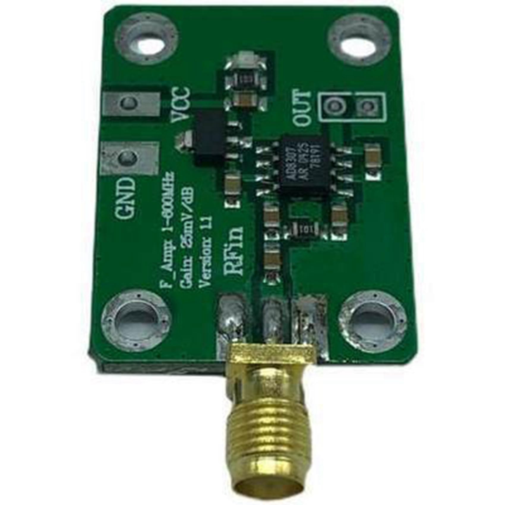 2 x AD8307 RF Leistungsmesser Logarithmischer Detektor Leistungserkennung 1-600 MHz RF Detektor Leistungsmesser