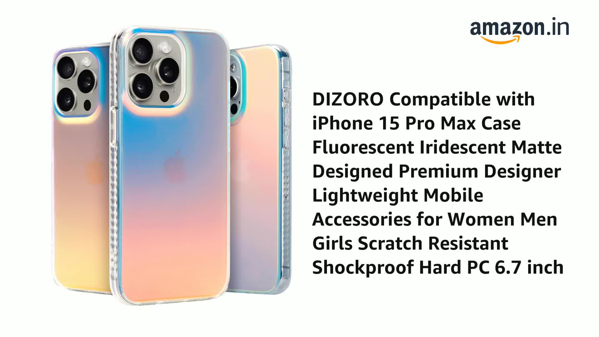 iPhoneアクセサリー urban sorhistication iPhone15pro max DIZORO Compatible with iPhone 15 Pro Max Case Fluorescent